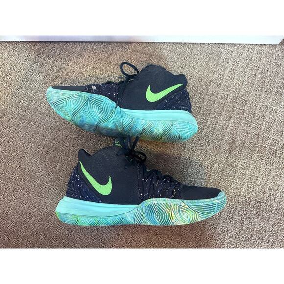 Nike Kyrie 5 UFO Obsidian/Light Current Blue Kyrie Irving Basketball Shoe,10 - Picture 8 of 13